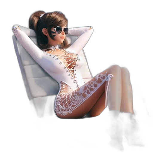 dress, jewelry, concept art, 3d render transparent PNG cut-out
