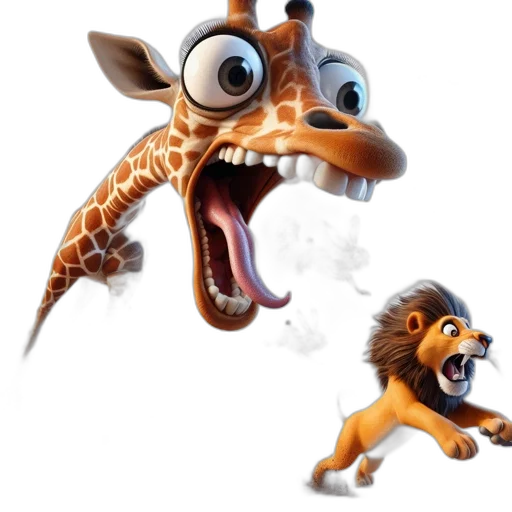 animal, creature, concept art, 3d render transparent PNG cut-out