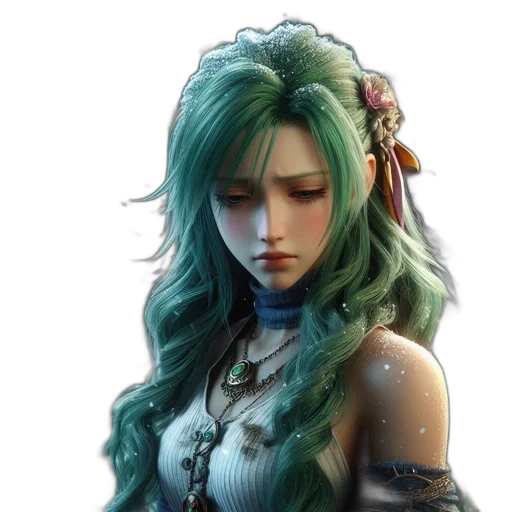 dress, face, fantasy art, concept art transparent PNG cut-out