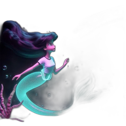 hair, dress, sword, creature transparent PNG cut-out