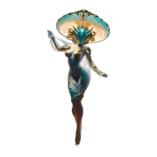 hat, umbrella, dress, staff transparent PNG cut-out