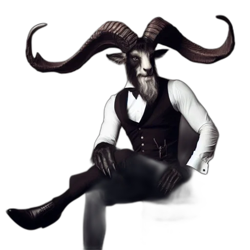 creature, mask, staff, hat transparent PNG cut-out