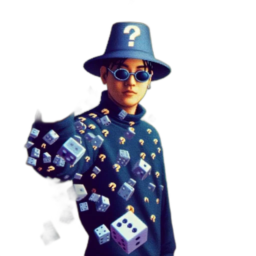jacket, robot, pixel art, concept art transparent PNG cut-out
