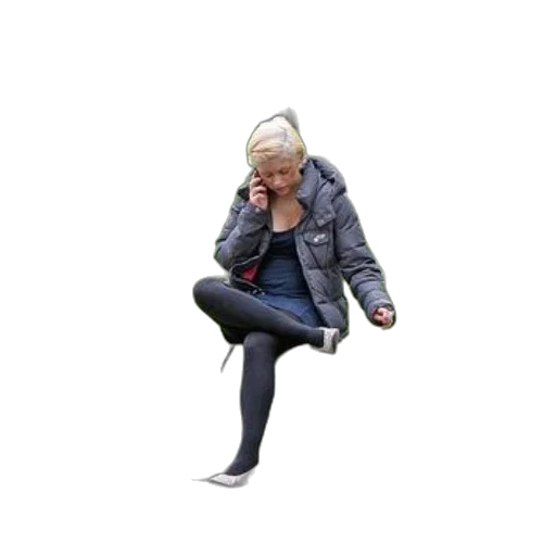 jacket, shoes, creature, staff transparent PNG cut-out
