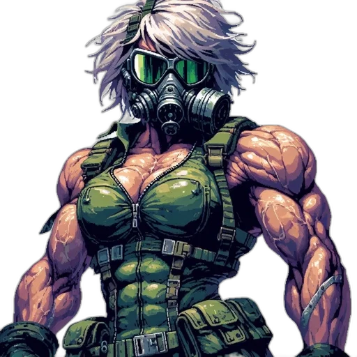 mask, comic book art, concept art, cyberpunk transparent PNG cut-out