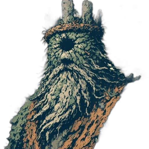 tree, crown, face, dragon transparent PNG cut-out