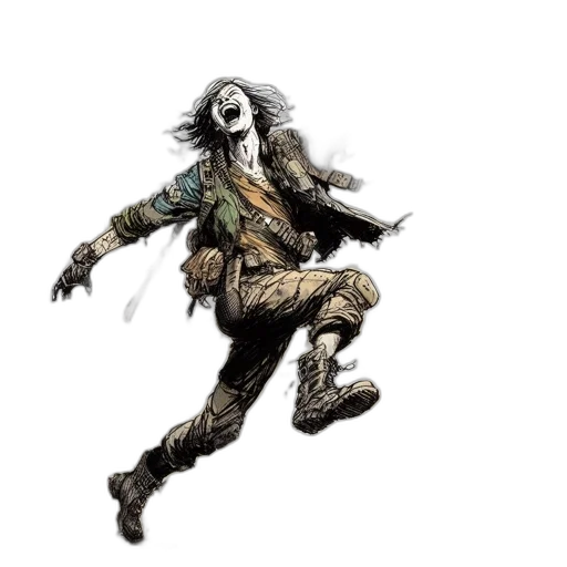 mask, weapon, jacket, creature transparent PNG cut-out