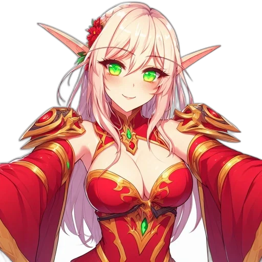 dragon, staff, dress, crown transparent PNG cut-out
