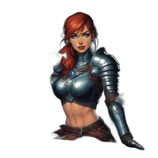 fantasy art, concept art, comic book art, pixel art transparent PNG cut-out