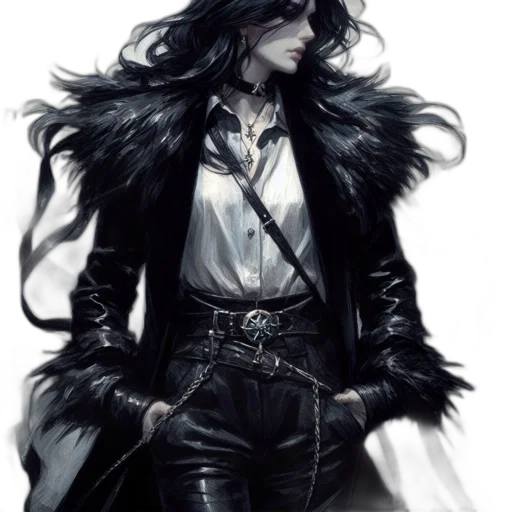 jacket, fantasy art, concept art, comic book art transparent PNG cut-out