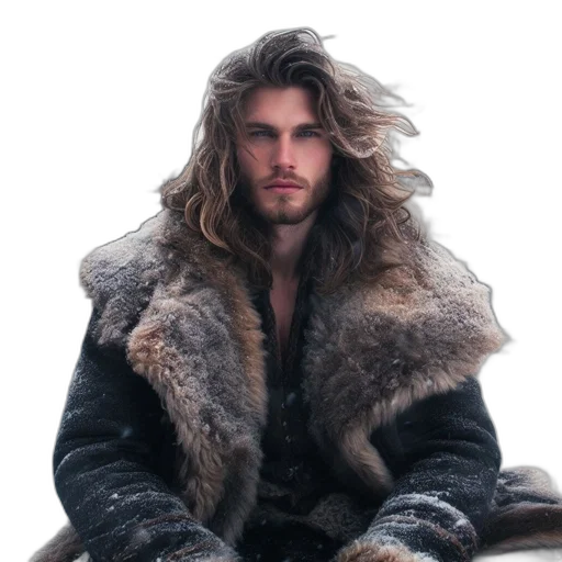 jacket, hair, animal, sword transparent PNG cut-out