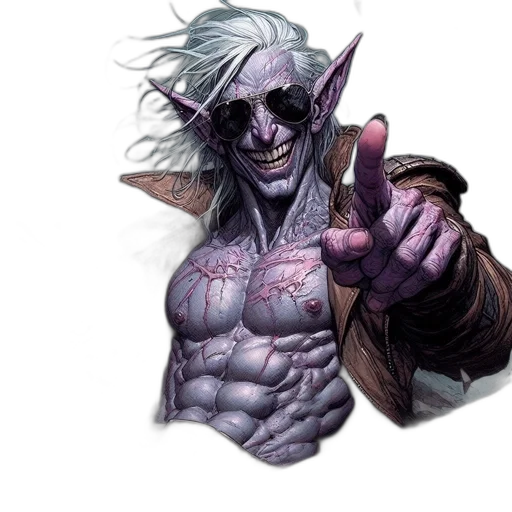 fantasy art, concept art, comic book art, photorealistic transparent PNG cut-out