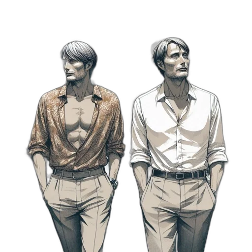 jacket, concept art, comic book art, watercolor transparent PNG cut-out