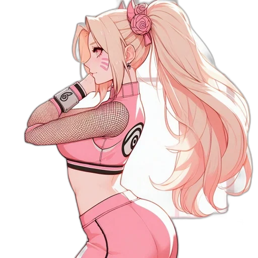 staff, dress, hair, robot transparent PNG cut-out