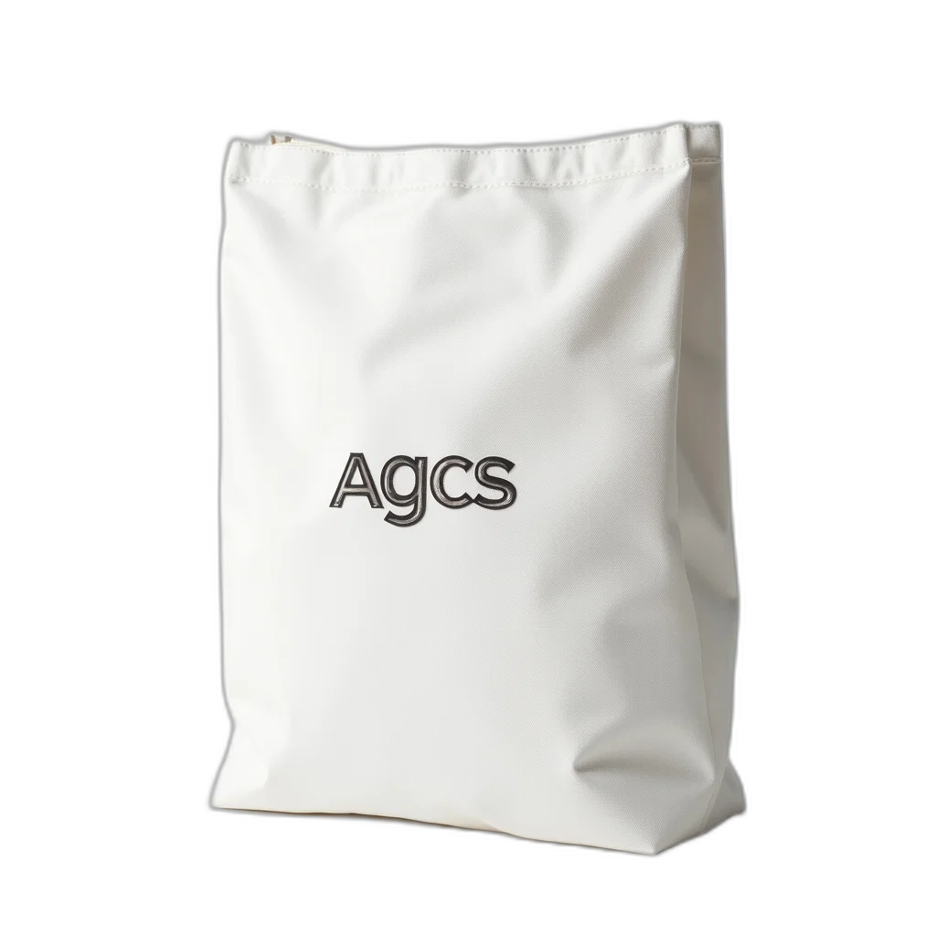 3d render, plain, white, bag transparent PNG cut-out