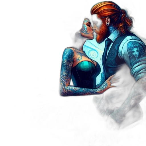 robot, concept art, cyberpunk, comic book art transparent PNG cut-out