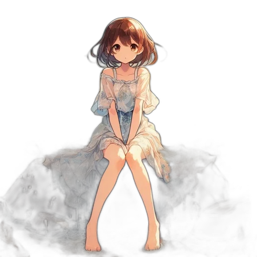 dress, creature, crown, flower transparent PNG cut-out