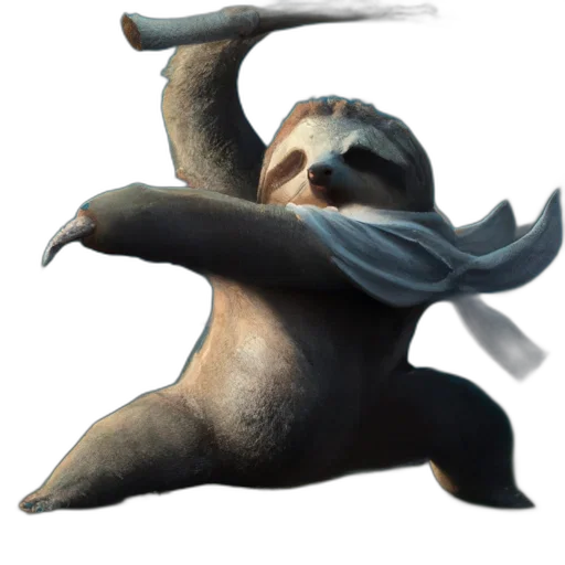 creature, animal, staff, weapon transparent PNG cut-out
