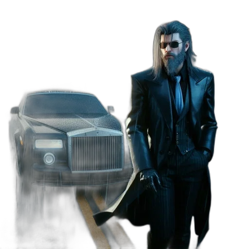 car, jacket, robot, weapon transparent PNG cut-out