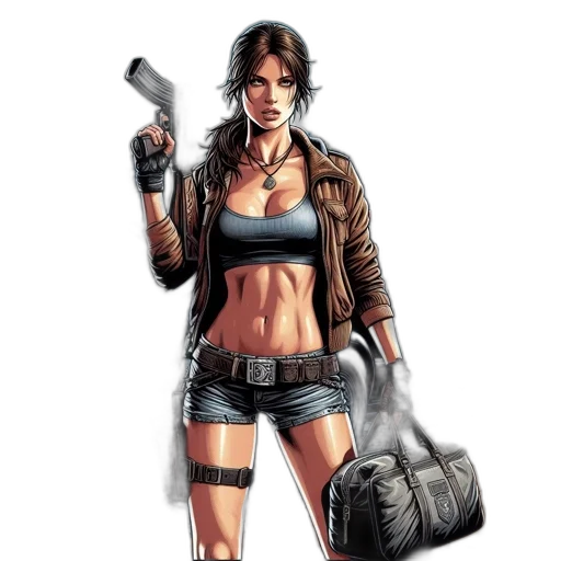 weapon, concept art, comic book art, pixel art transparent PNG cut-out