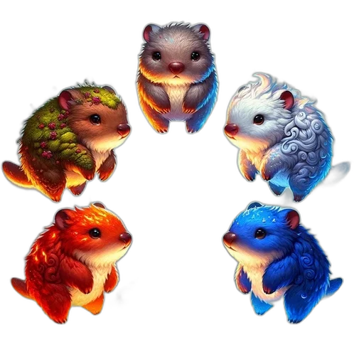 concept art, 3d render, pixel art, fantasy art transparent PNG cut-out