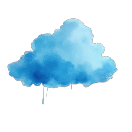 umbrella, jacket, watercolor, photorealistic transparent PNG cut-out