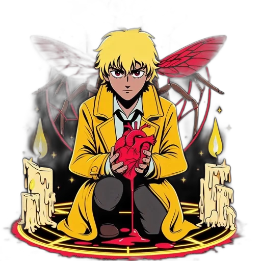 jacket, comic book art, cartoon, concept art transparent PNG cut-out