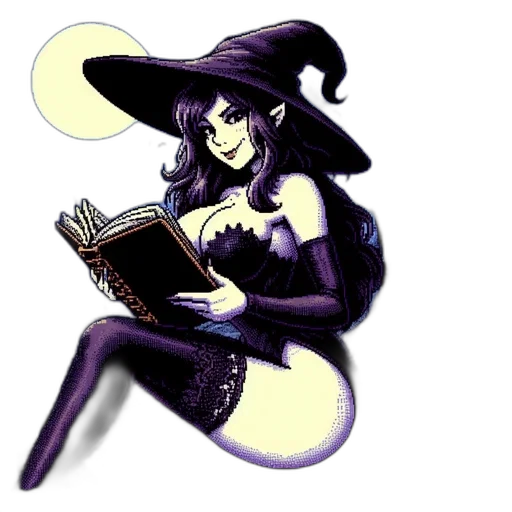 hat, staff, fantasy art, comic book art transparent PNG cut-out