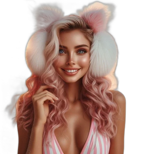 creature, dress, hat, face transparent PNG cut-out