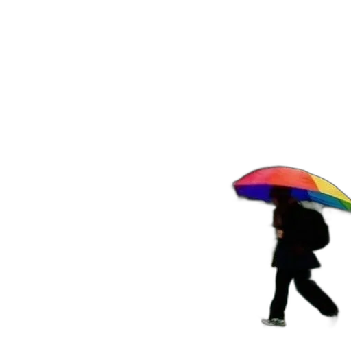 umbrella, hat, jacket, 3d render transparent PNG cut-out