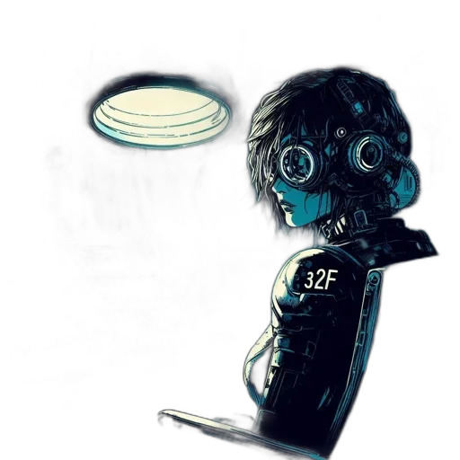 robot, mask, face, jacket transparent PNG cut-out