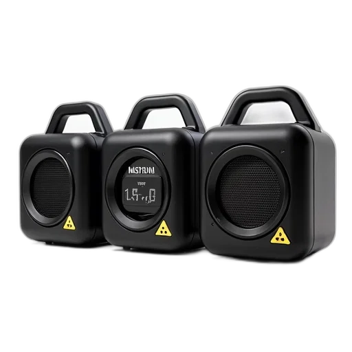 set, three, black, portable transparent PNG cut-out