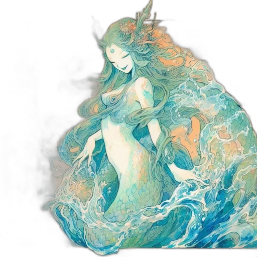 dress, dragon, creature, fantasy art transparent PNG cut-out