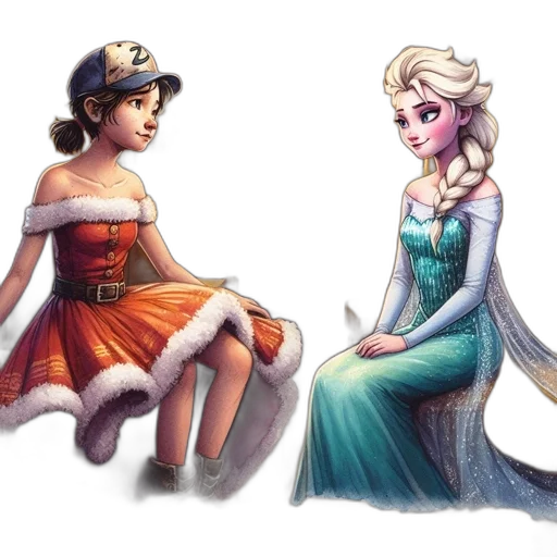 dress, concept art, fantasy art, watercolor transparent PNG cut-out