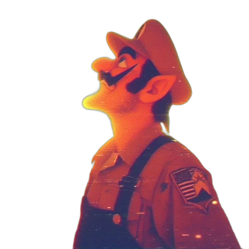hat, mask, staff, robot transparent PNG cut-out