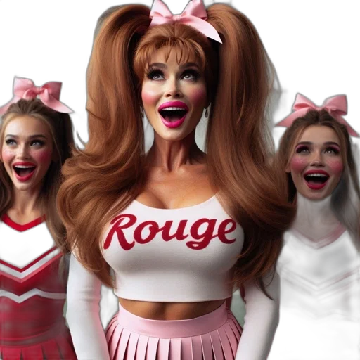 three, women, cheerleading, outfits transparent PNG cut-out