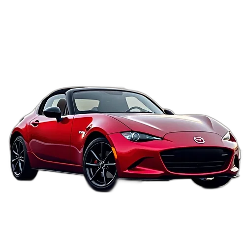 car, 3d render, photorealistic, mazda transparent PNG cut-out