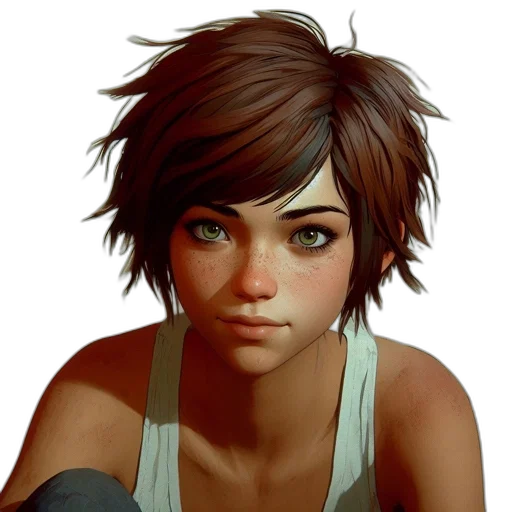 face, weapon, concept art, photorealistic transparent PNG cut-out