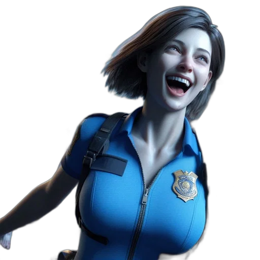 face, staff, concept art, 3d render transparent PNG cut-out
