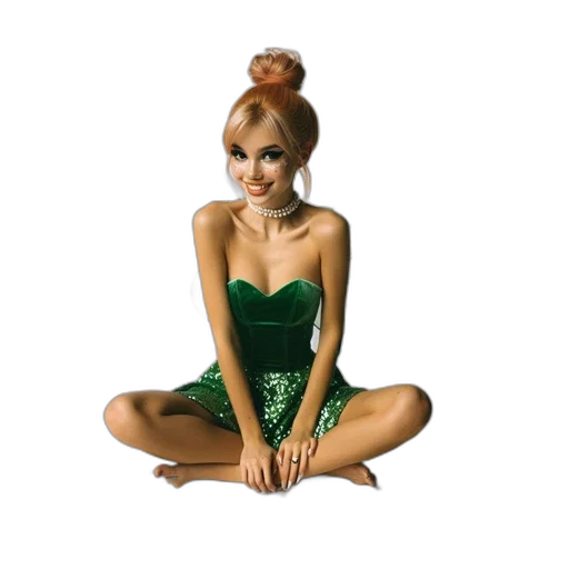 dress, jewelry, mask, pixel art transparent PNG cut-out