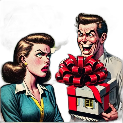 comic book art, man, model, house transparent PNG cut-out