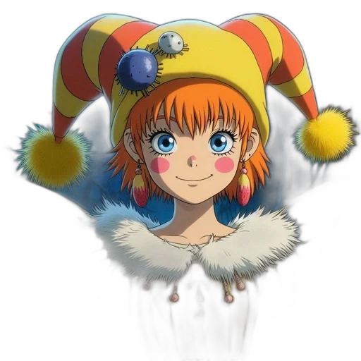 crown, hat, face, staff transparent PNG cut-out