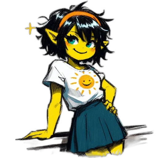 staff, creature, mask, dress transparent PNG cut-out