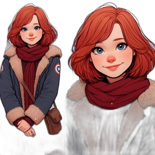 jacket, concept art, watercolor, fantasy art transparent PNG cut-out