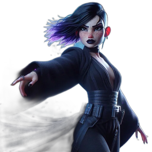 concept art, fantasy art, comic book art, cyberpunk transparent PNG cut-out