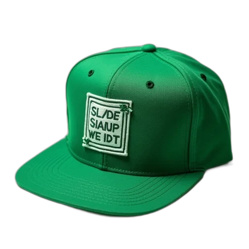 hat, crown, green, flat transparent PNG cut-out