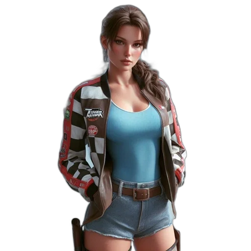 jacket, concept art, 3d render, photorealistic transparent PNG cut-out