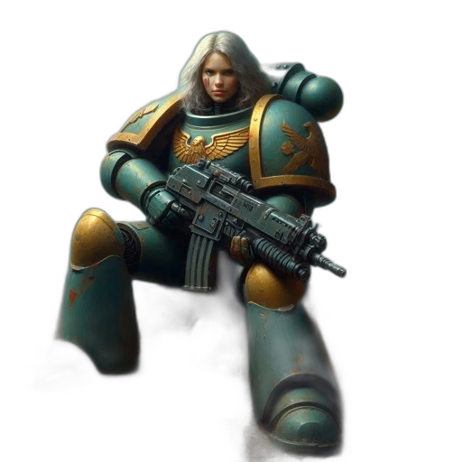 robot, weapon, concept art, 3d render transparent PNG cut-out
