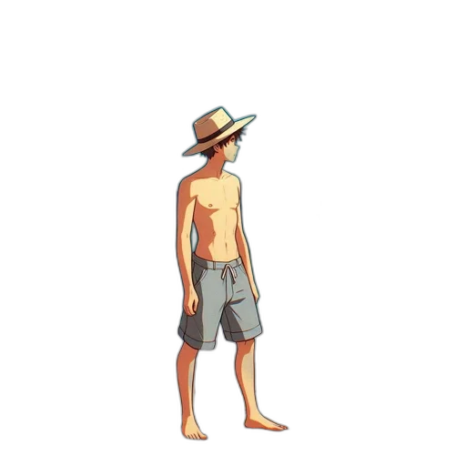hat, staff, jacket, concept art transparent PNG cut-out