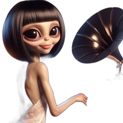 dress, creature, concept art, fantasy art transparent PNG cut-out